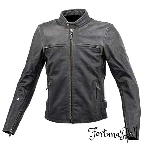 コミネ(KOMINE) バイク用 レザージャケット シングルライダースレザーアウター ブラック M 02-534 牛革 本革