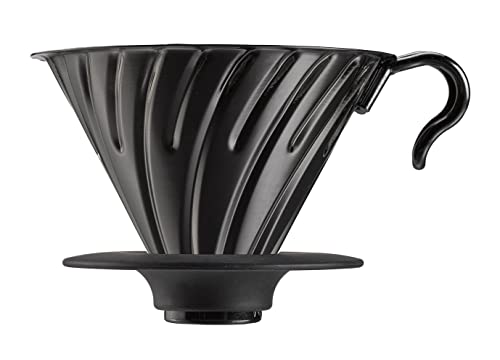 色：ブラック サイズ：1~4杯用 HARIO (ハリオ) V60 メタル コーヒードリッパー コーヒードリップ 1*4杯用 マットブラック VDMR-02-MB