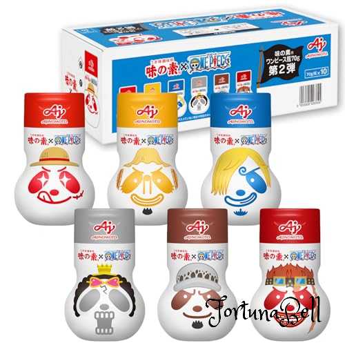 期間限定 うま味調味料 「味の素」 ワンピース瓶70g 第2弾 10個入ボール ONE PIECE アニメ 25周年コラボ画像