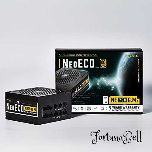 ANTEC Antec、80PLUS Gold認証取得 高効率高耐久フルモジュラー電源ユニット「NE750G M 」 ブラック 出力750W