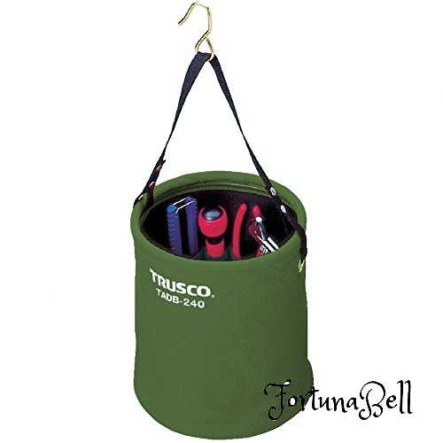TRUSCO(トラスコ) アタッチメント付電工バケツΦ240X240 OD色 TADB-240-OD
