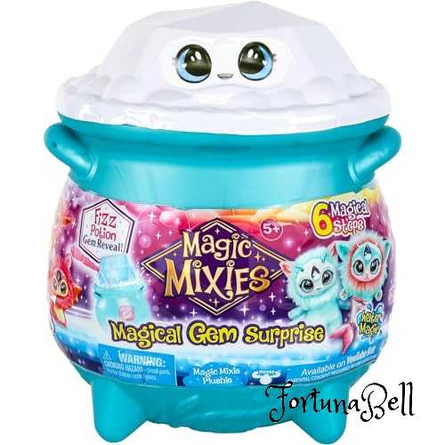 Magic Mixies マジックミクシーズ 大釜 ぬいぐるみ おもちゃ マジカル ジェム サプライズ ウォーター [並行輸入品]