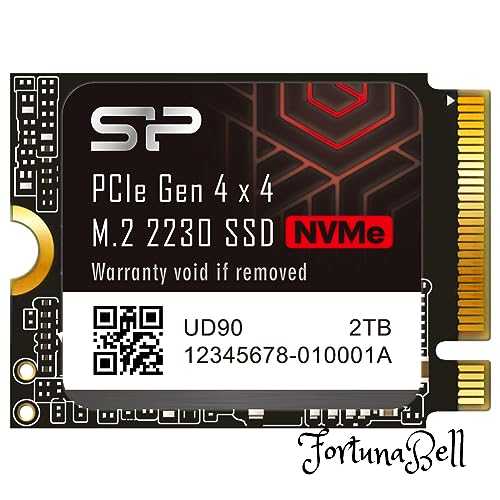 シリコンパワー 2TB NVMe 4.0 Gen4 PCIe M.2 2230 SSD R/W 5,000/3,200 MB/s Steam Deck対応 UD90 2230 SP02KGBP44UD9007