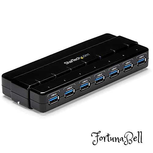 StarTech.com 7ポートUSB 3.0ハブ 卓上用 ACアダプタとケーブル付属 ST7300USB3B｜Fortuna Bell