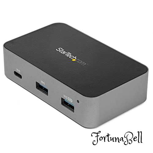 StarTech.com USBハブ/USB 3.1/USB-C - 3xA*1xC/ACアダプター付属/1mケーブル|Fortuna Bell