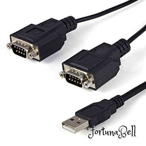 StarTech.com 2界面増設USB 2.0 - RS232C禾穀類有線テレビ 1x USB A - 2x D-Sub 9いの一番 FTDI手当て仕掛ける COM携帯電話守りつづける役立つこと ICUSB2322F