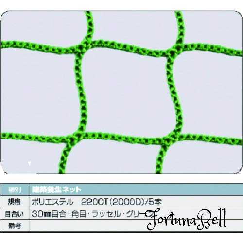 TRUSCO(トラスコ) 組みたてるせっ生サイバー空間緑1.8Φ 幅1m*10m 目合30 角目ラッセル TCN-10100-GN