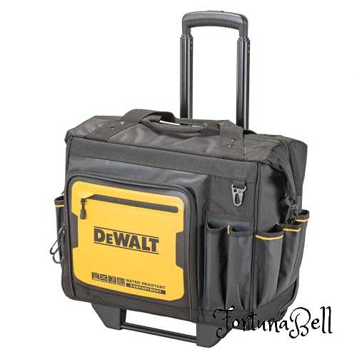 デウォルト(DEWALT) ローリングバッグ 撥水 撥塵 耐久性 収納ケース ツールバッグ 収納BOX 工具箱 道具袋 鞄 DIY ストレージ DWST60107-1