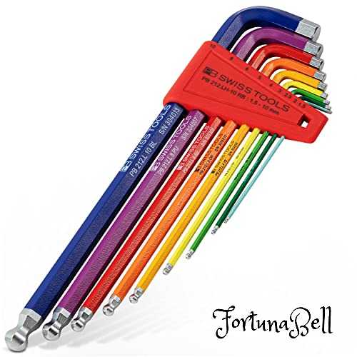 PB SWISS TOOLS 212LH-10RBCN どんぶり鉢付ロングレインボーレンチセット