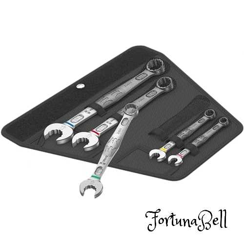 WERA ヴェラ 5本組コンビネーションレンチセット 8-19mm入り 020230｜Fortuna Bell
