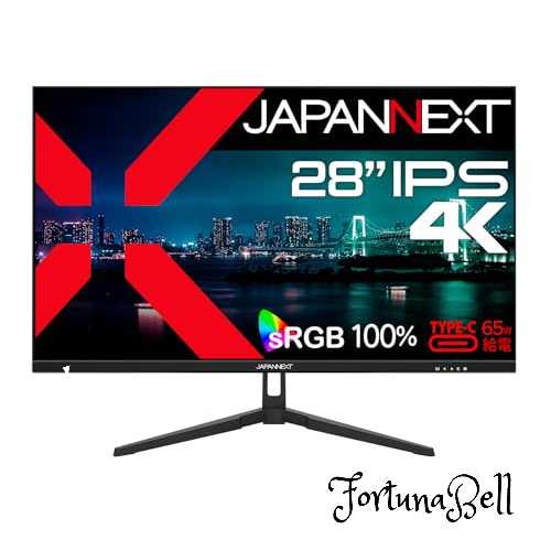 JAPANNEXT 28インチ モニター 4K UHD 3840x2160解像度 IPS ディスプレイ (KVM/HDMI/DisplayPort/VESA対応/ブルーライトカット) JN-IPS28U-C6