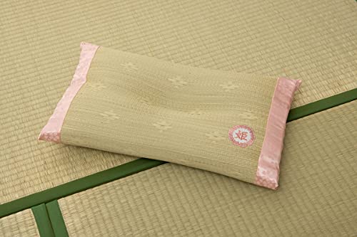 イケヒコ い草 寝具 まくら 国産 い草 ギフト 箱付き くぼみ平枕 姫 女性向け 抗菌防臭 消臭 約50*30cm #7554909 ナチュラル