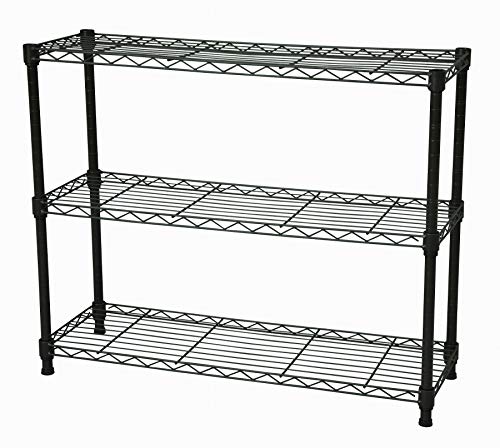 色：ブラウン サイズ：幅75×奥行25cm エイアイテック(AITECH)メタルラック本体 ブラウン 75x25x61.8cm 19φスチールラックセット NS-7525BR