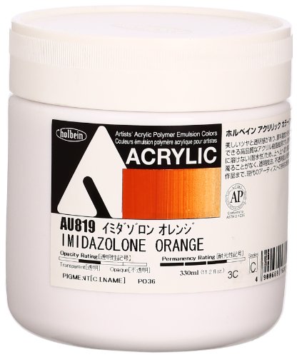 ホルベイン アクリリック カラー［ヘビーボディ］ AU819 330ml イミダゾロンオレンジ 016819