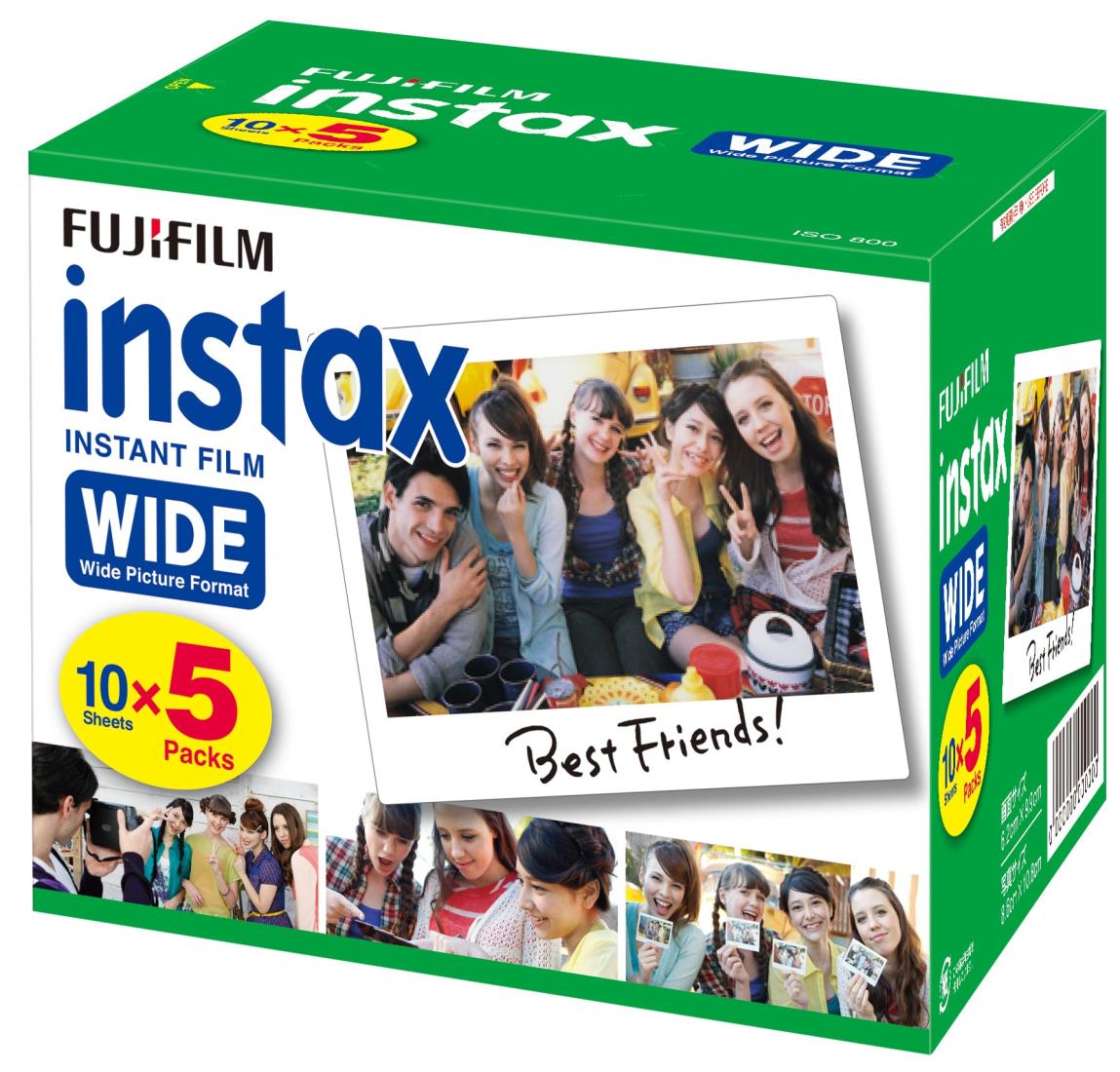 FUJIFILM インスタント写真機 広広とした用写真フィルム 50枚入 INSTAX WIDE K R 5