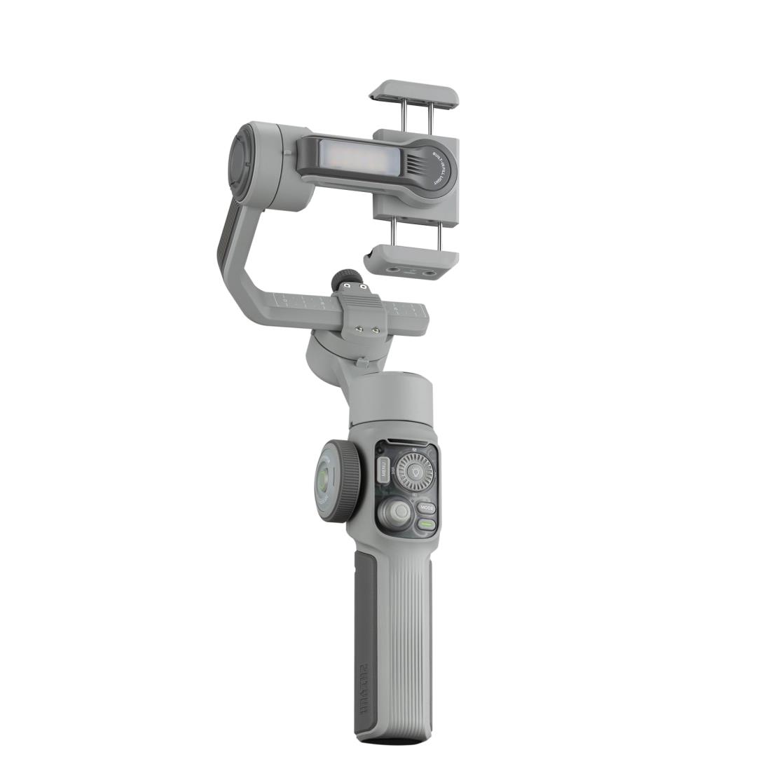 ジーウン (Zhiyun) スマホ ジンバル CINEPEER SMOOTH 5E 内蔵LEDライト 3軸スマホジンバル コントロールホイール 最大26時間連続作動 ライトグレー 089133 【国内正規品】|フォーチュネスマート