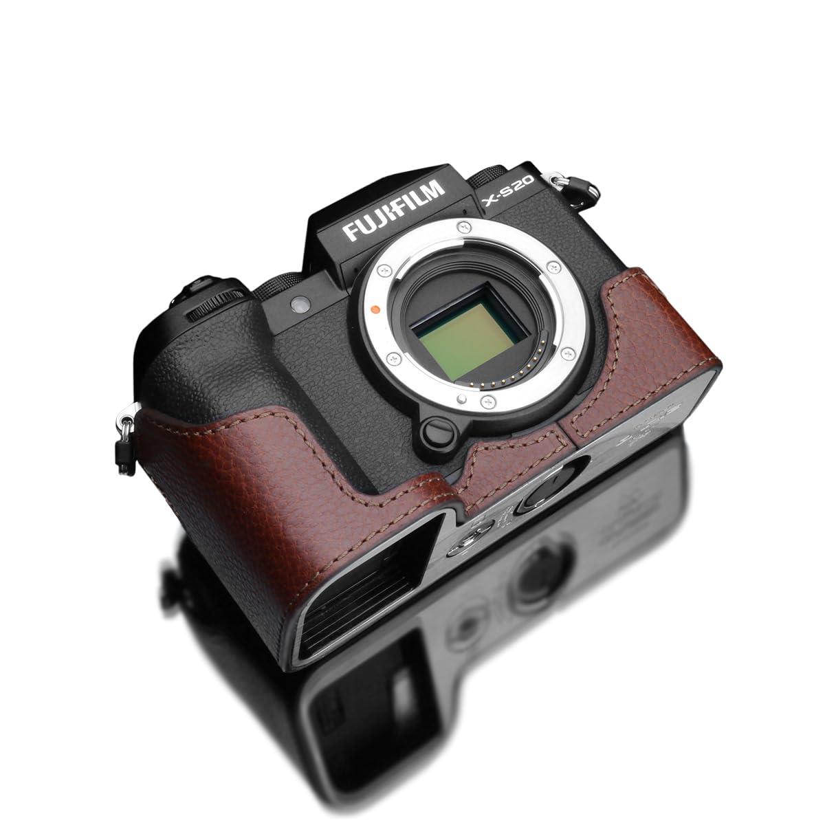 GARIZ FUJIFILM X-S20用 本革カメラケース XS-CHXS20BR ブラウン