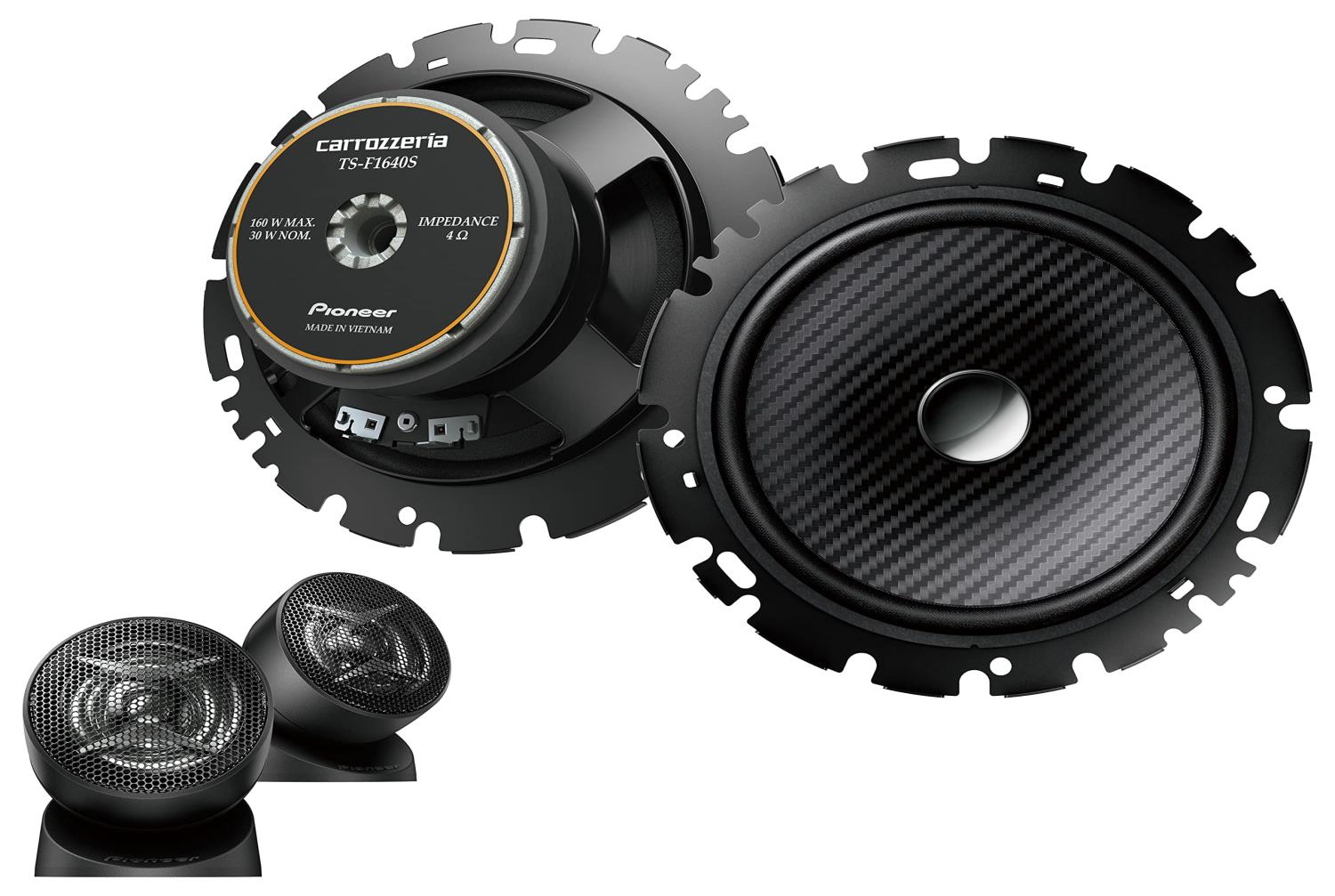 Pioneer スピーカー TS-F1640S-2 16cm カスタムフィット セパレート 2ウェイ ハイレゾ対応 カロッツェリア