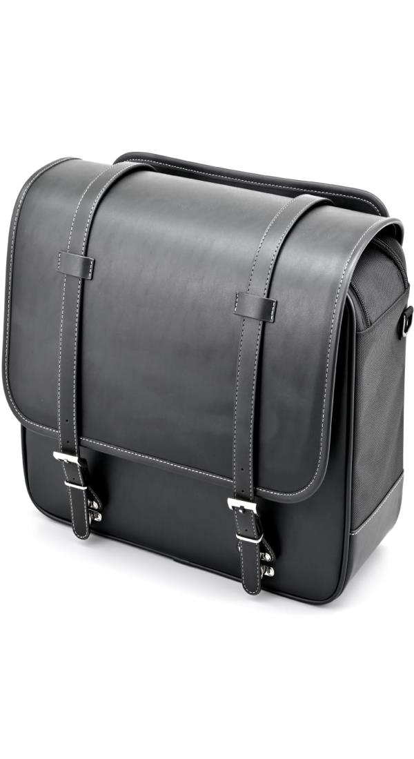 ヘンリービギンズ(Henly Begins) デイトナ バイク用 サイドバッグ 22L インナー防水 サドルバッグ DHS-59 プレーン/ブラック 48404
