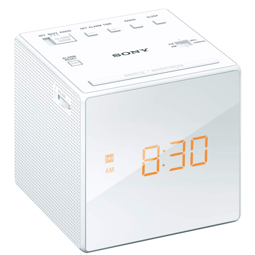 ソニー(SONY) 時辰儀ラジオ受信機 ICF-C1 : FM/AM/広広としたFM相応う おやすみタイマー 白いこと ICF-C1 W