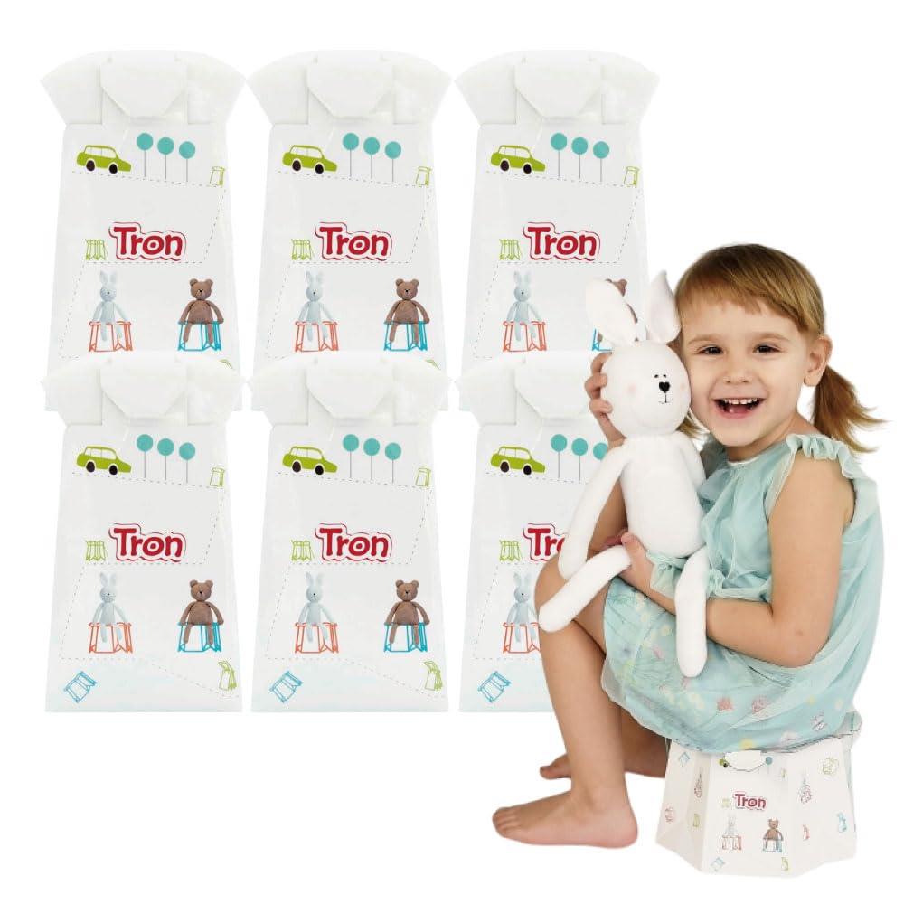 Smart Start 座れる携帯トイレ トロン くま 6個セット 1～6歳頃まで 25kgまで アウトドアやキャンプ場でも活躍 災害時にも画像