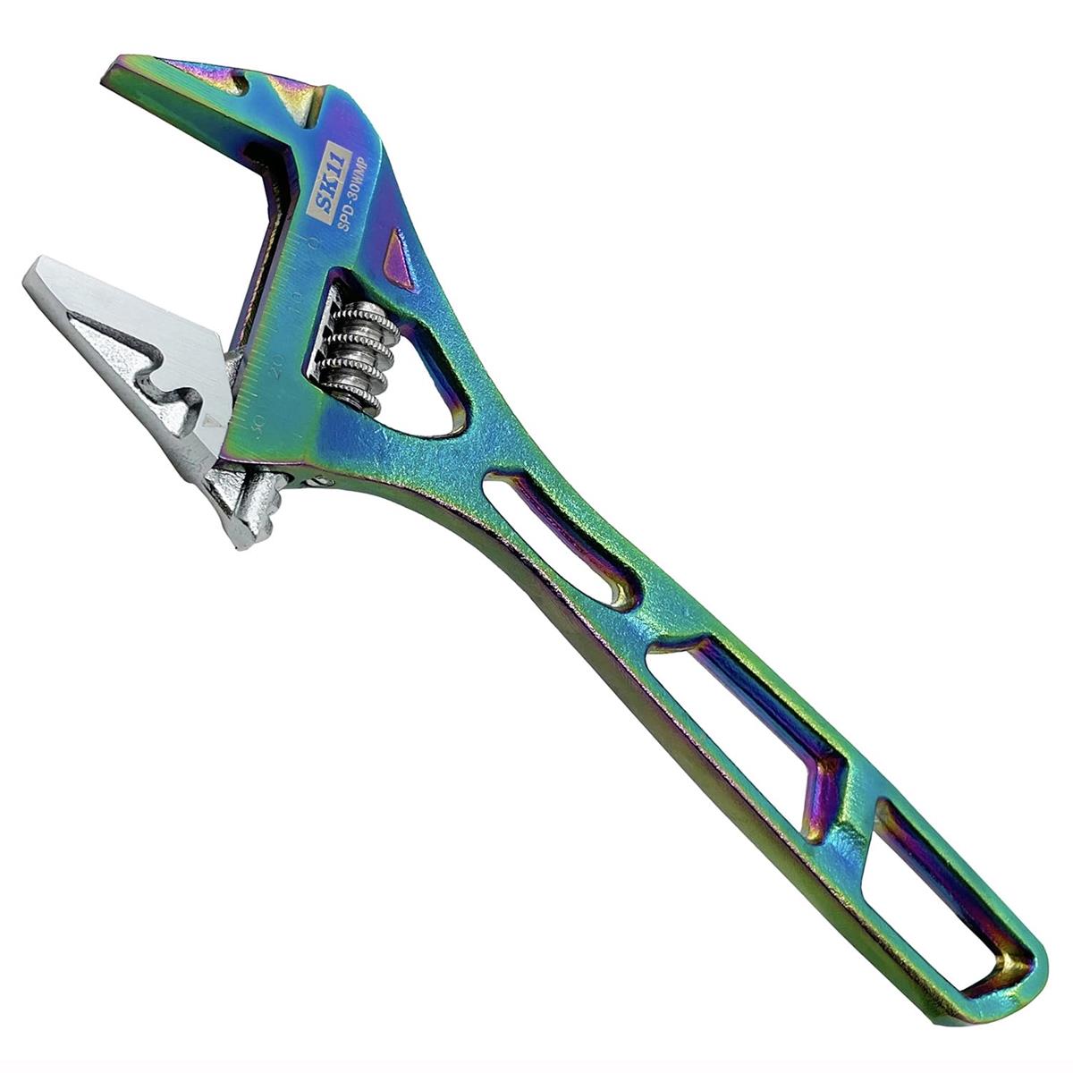 楽天市場】SK11 藤原産業 虹色チタンコーティング ワイドモンキレンチ