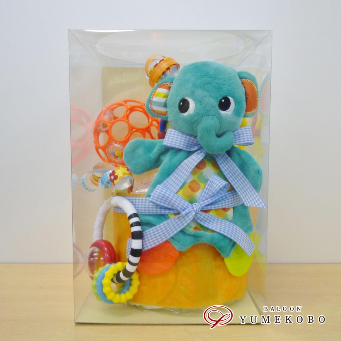 KidsII キッズツー おむつケーキ ぞう (W20×H30×D20cm) O-398586