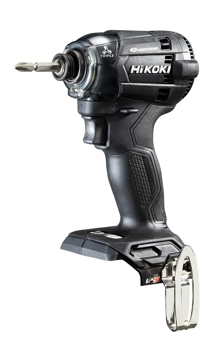 HiKOKI(ハイコーキ) 18V 充電式 インパクトドライバー WH18DC ストロングブラック バッテリー・充電器・ケース・ビット別売 WH18DC (NNB)