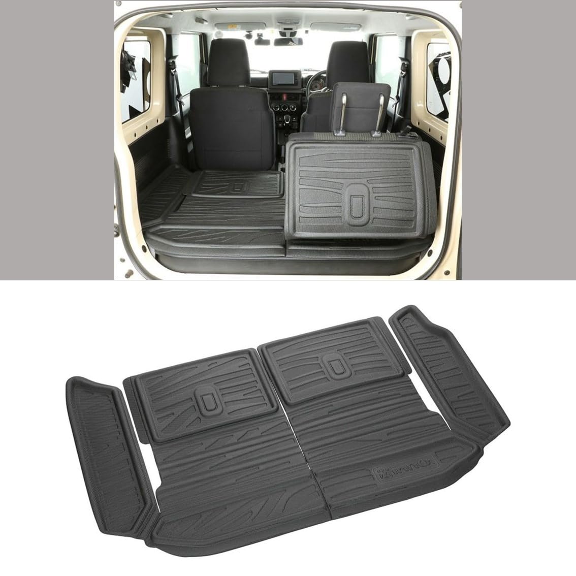 カーメイト(CARMATE) スズキ 新型 ジムニー JB64 JB74 専用 防水 加工 ラゲッジマット トランクマット カーゴトレイ IA810｜フォーチュネスマート