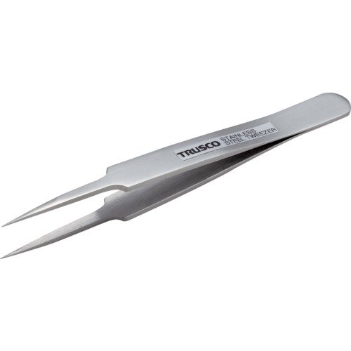 TRUSCO(トラスコ) 高確かさステンレス鋼製毛抜き 115粍 極細鋭型 TSP-74 × 10本 【入れもの売りわたす】