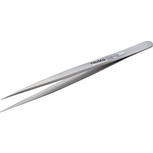 TRUSCO(トラスコ) 高精度ステンレス製ピンセット 140mm 長極細型 TSP-76 × 10本 【ケース販売】