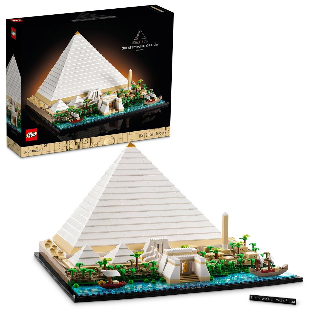 レゴ(LEGO) 建築術 ギーザの大金字塔 遊び道具 遊び道具 生まれ落ちる日 差し上げ物 差しつかえる 母の日 父の日 成人男性 お上さん 室内装飾 オシャレ 母 父 21058