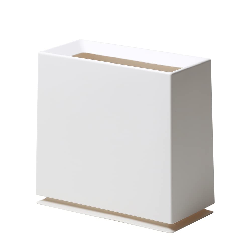ideaco(イデアコ) ゴミ箱 角型 8.5L W31.5?D15?H30cm TUBELOR BRICK white (チューブラー ブ リックホワイト)