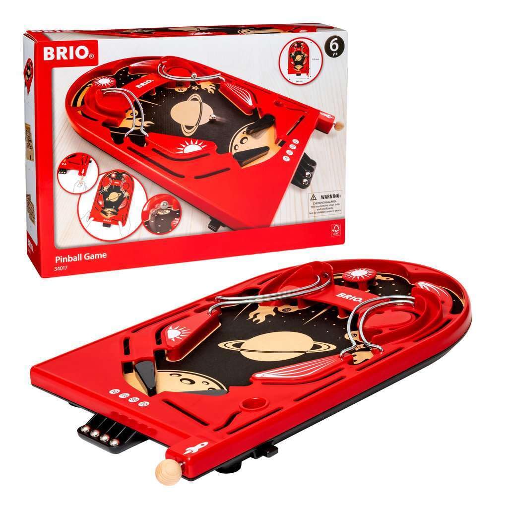 BRIO (ブリオ) ピンボールゲーム レッド 34017 対象年齢 6歳~ 【おもちゃ 玩具 木製おもちゃ ゲーム プレゼント（誕生日/クリスマス）】