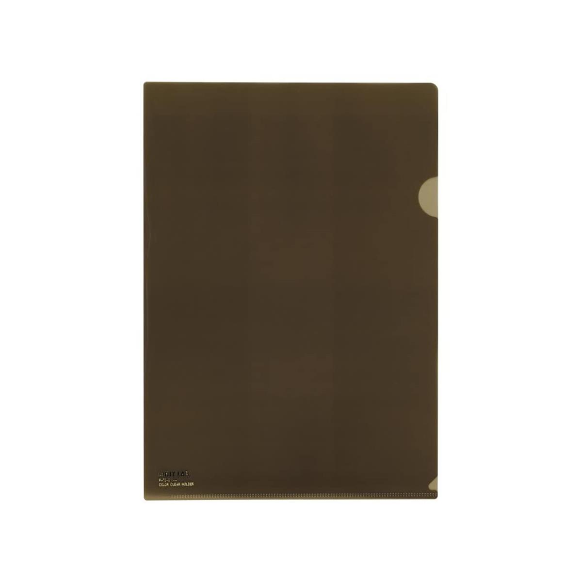 リヒトラブ クリアホルダー 50枚入 A4 茶 F78-9_50