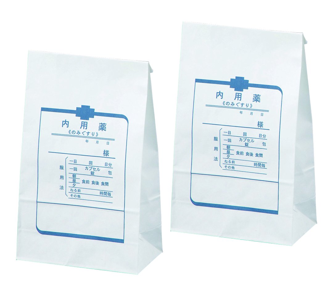 内用袋(角底) 8号 500枚入 500枚入り口・入口 /8-3520-01