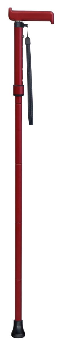 島製作所 杖 折りたたみめちゃ軽ステッキ 50C-5 レッド
