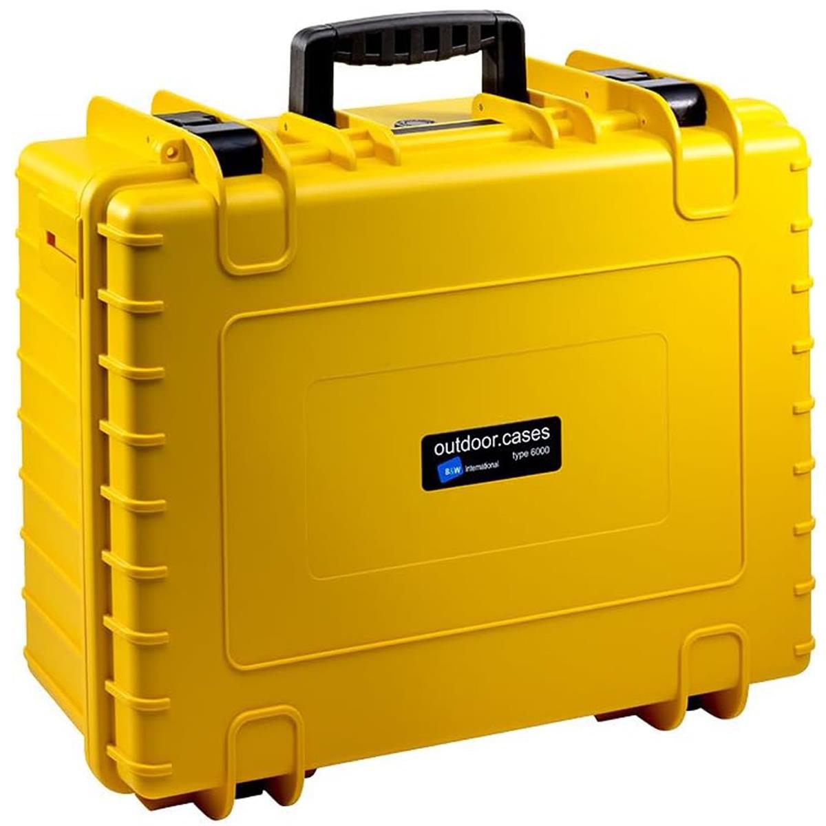 【国内正規品】 B&W Internatinal ケース 防水 ハードケース OUTDOOR CASES TYPE6000RPD イエロー クッションパッド仕切りタイプ BW0009YRPD