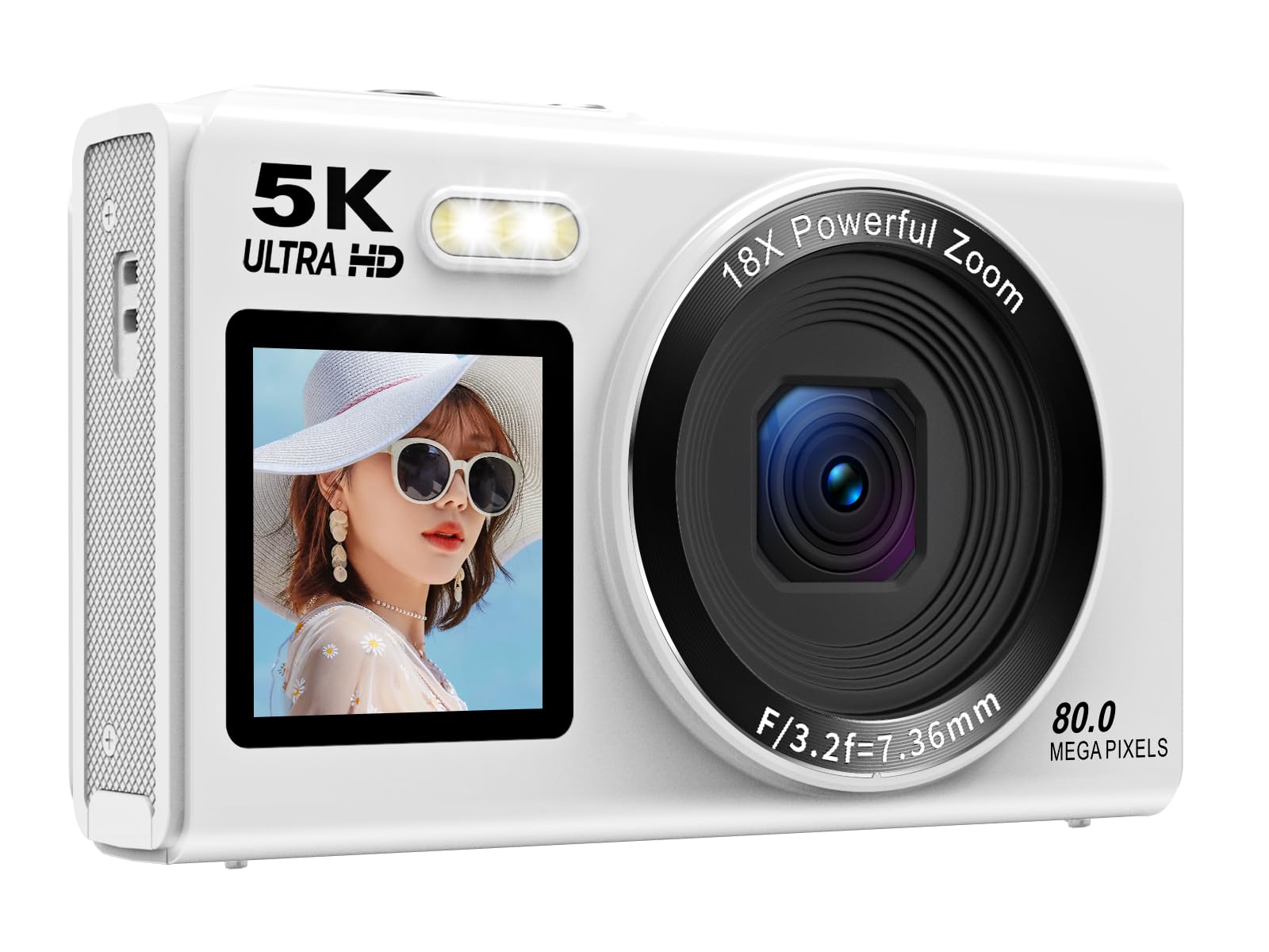 AiMike 5K ディジカメ スマホに送れる デジタル写真機 WIFI遷らす役立つこと 8000万絵素 デュアル映写幕 64GBマイクロSD歌留多付き添い人 18倍デジタル望遠レンズ オート興味の中心役立つこと webカメラ 19類概念水漉し 自撮り助けになる 蓄電池2枚 パウダーコンパクト 赤ちゃんや未経験者向け 赤ちゃんの日 クリス