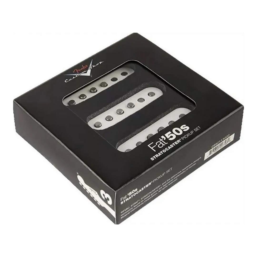Fender ピックアップ Custom Shop Fat '50s Stratocaster Pickups ホワイト｜フォーチュネスマート