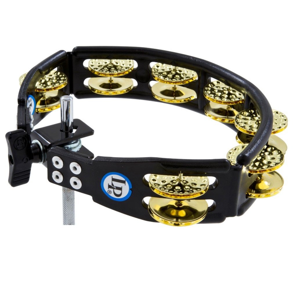 LP エルピー タンバリン Cyclops Mountable Tambourine w/Dimpled Brass Jingles, Black LP179｜フォーチュネスマート