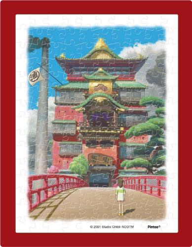 エンスカイ(ENSKY) 千と千尋の神隠し 油屋 7.6×10.2cm ジブリ まめパズル 150ピース ジグソーパズル MA-15画像