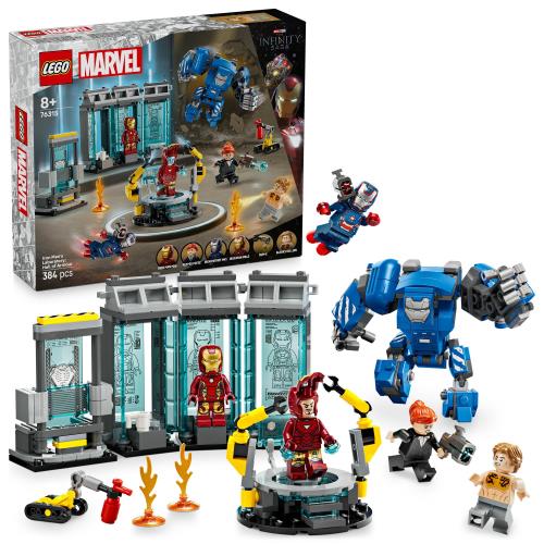 レゴ(LEGO) マーベル アイアンマン・ラボ：ホール・オブ・アーマー おもちゃ 玩具 誕生日 プレゼント ブロック 男の子 女の子 子供 8歳 9歳 10歳 小学生 マーベル グッズ フィギュア 76315画像