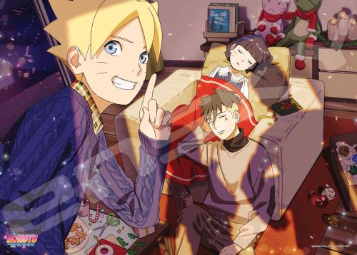 エンスカイ(ENSKY) BORUTO-ボルト- NARUTO NEXT GENERATIONS 雪降る夜に 38×53cm ジグソーパズル 500ピース JIGSAW PUZZLE 500-578画像