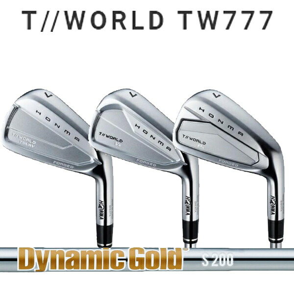 ホンマゴルフ TW777 アイアン777ツアーV / 777Vx / 777Px 5本セット(#6～#10) [ダイナミックゴールド シリーズ] DG(DYNAMIC GOLD) スチールシャフトHONMA T//WORLD TOUR WORLD ツアーワールド 777TourV/Px/Vx本間ゴルフ｜フォワードグリーン