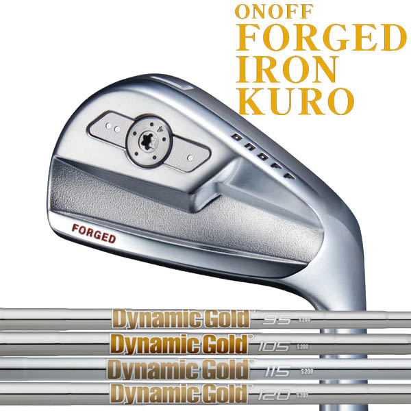 オノフ 2026年 NEW KURO 黒フォージドアイアン 5本セット(#6～PW)[NEWダイナミックゴールド] DG95/DG105/DG120X100/S300/S200 スチールシャフト グローブライド　ONOFF FORGED IRON KURO｜フォワードグリーン