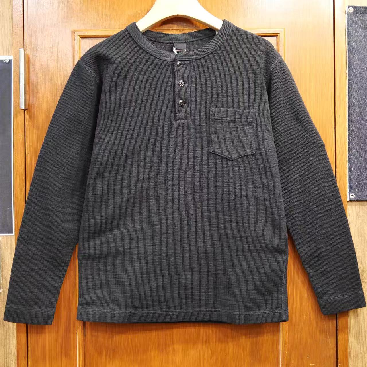 UES ウエス 片畦ニット長袖ヘンリーネックTシャツ 【662531】 長袖tシャツ 厚手 アメカジTシャツ メンズ ブランド オシャレ ファッション【送料無料】アパレル