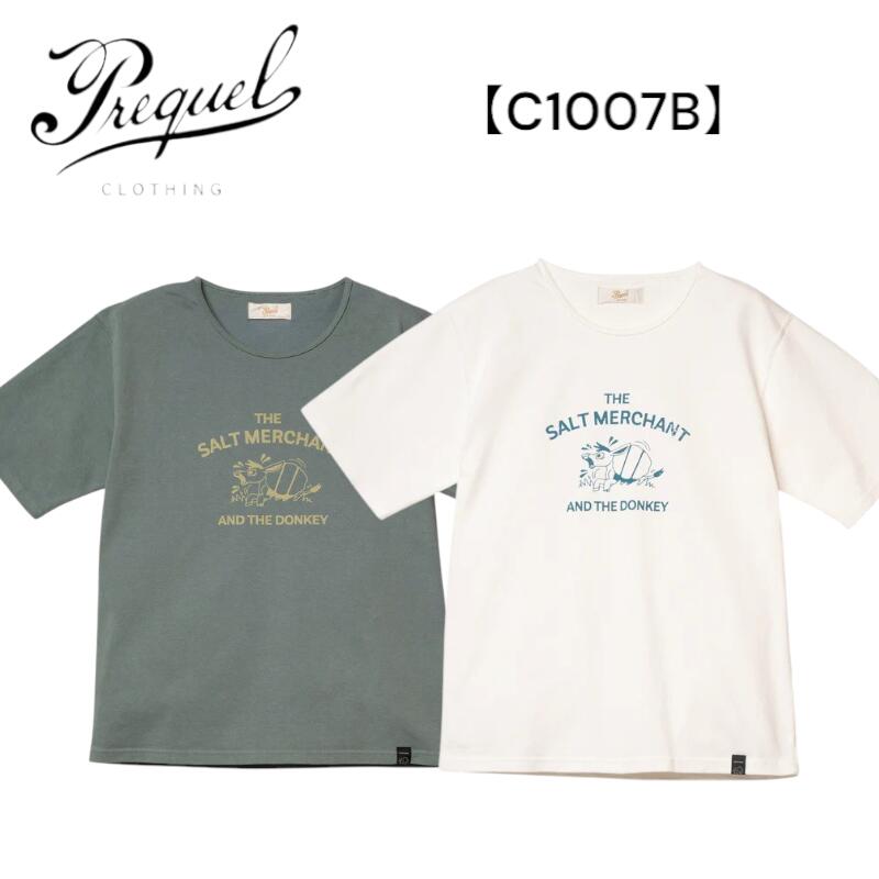 PREQUEL プリクエル  C1007B Nose Art Print T-shirt  ノーズアートプリントティーシャツ 高品質 半袖ティーシャツ メンズティーシャツ【貨物輸送無料】