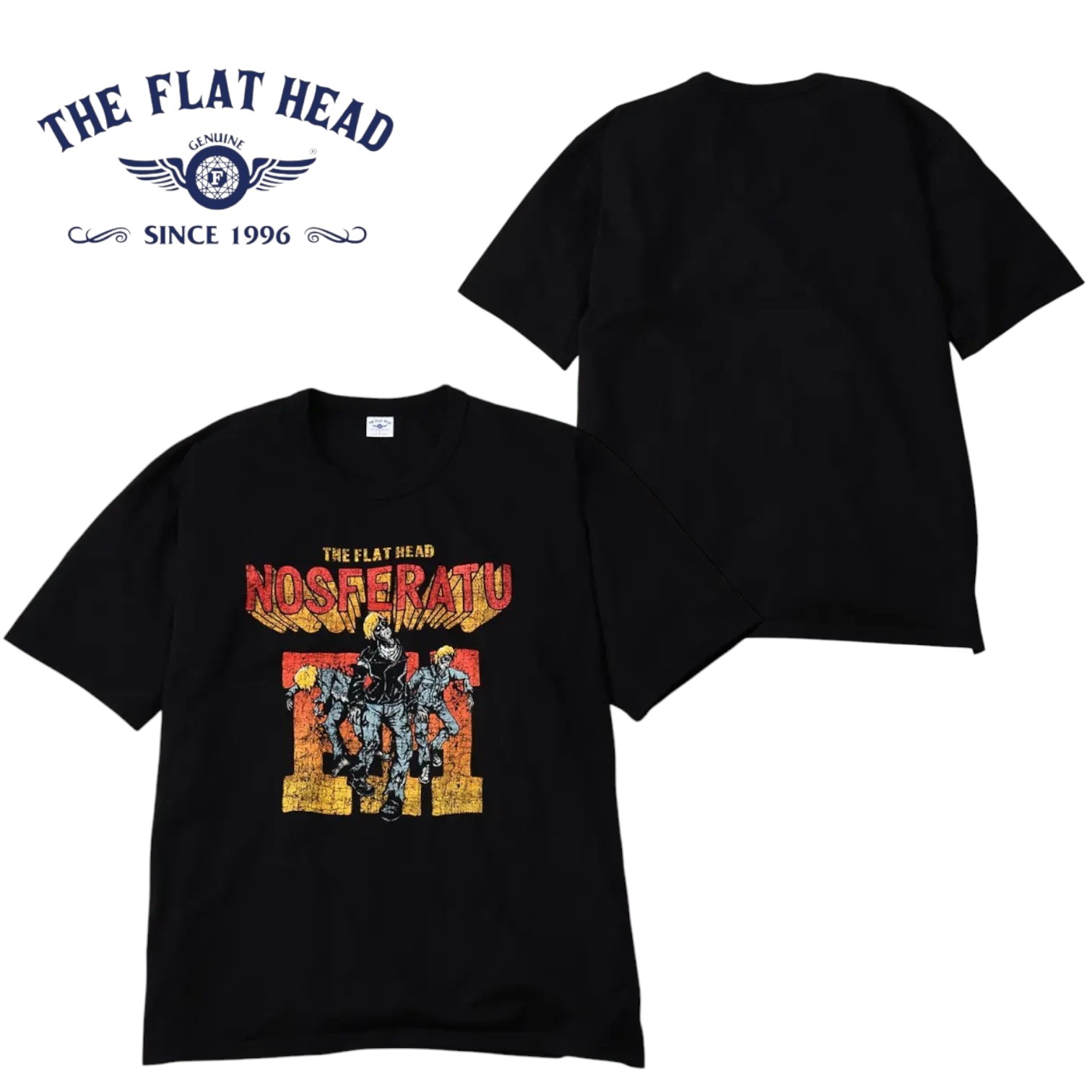 THE FLAT HEAD フラッドヘッド ワイドボディ Tシャツ 【FN-TSW-007】太めＴシャツ肉厚 丸編機半袖Tシャツ メンズ ネック半袖Tシャツ おしゃれTシャツ 日本製 国産 コットン100%【送料無料】アパレル 8,954円