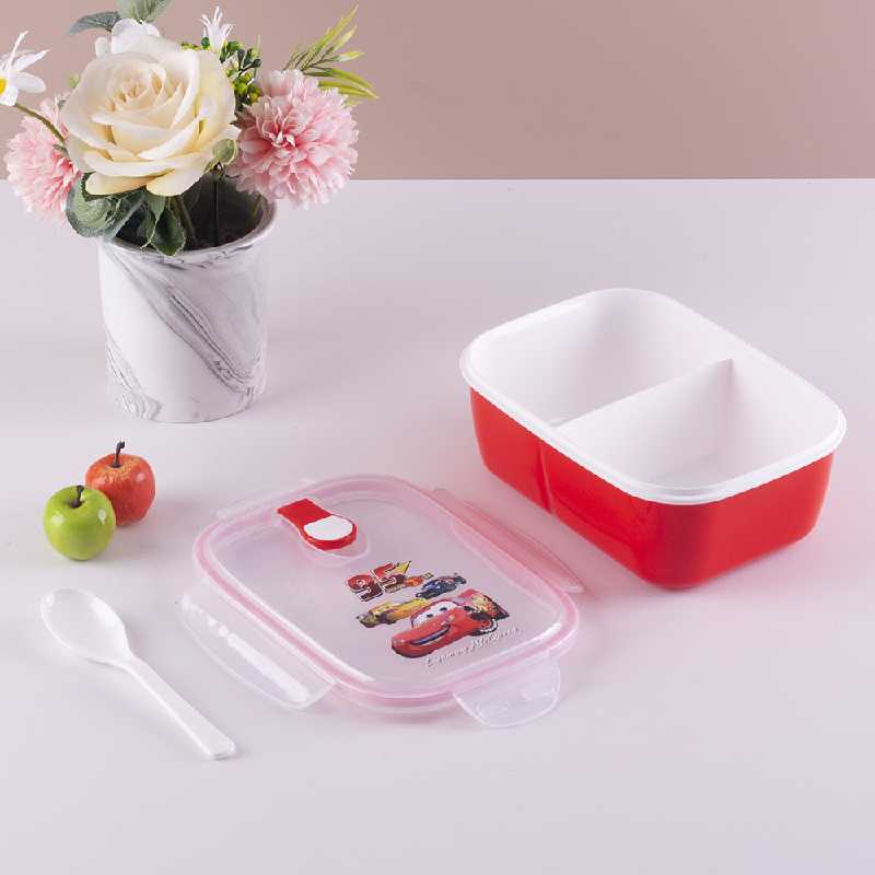 加熱可能蓋付き長方形プラスチック弁当箱携帯サラリーマン専用食品級電子レンジ弁当箱